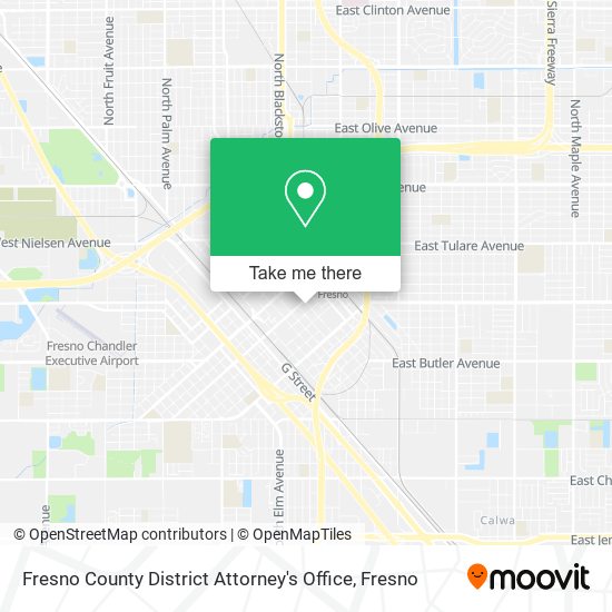 Mapa de Fresno County District Attorney's Office