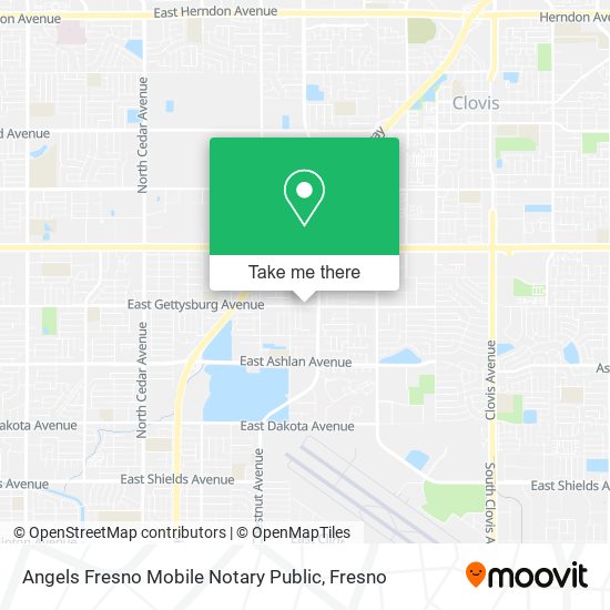 Mapa de Angels Fresno Mobile Notary Public