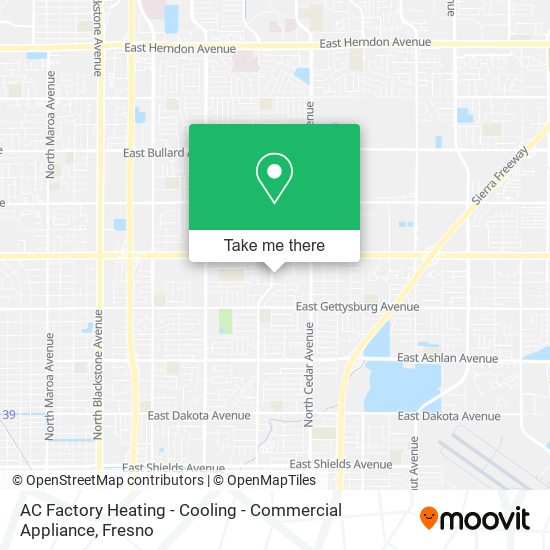 Mapa de AC Factory Heating - Cooling - Commercial Appliance