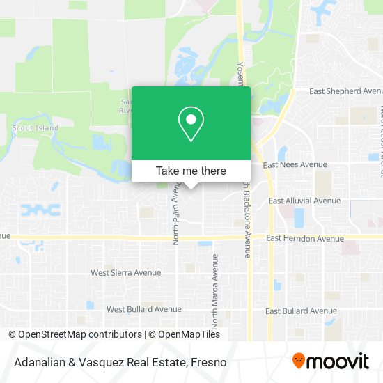 Mapa de Adanalian & Vasquez Real Estate