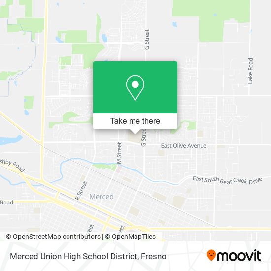 Mapa de Merced Union High School District