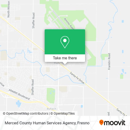 Merced County Human Services Agency map