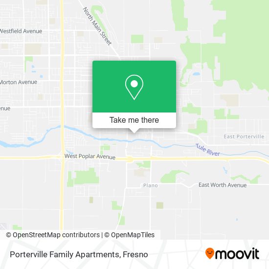 Mapa de Porterville Family Apartments