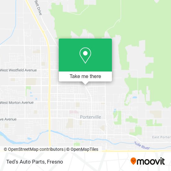 Ted's Auto Parts map