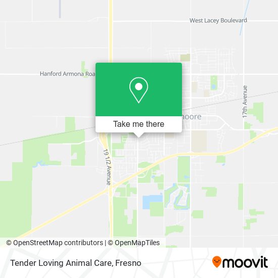 Tender Loving Animal Care map
