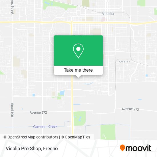 Visalia Pro Shop map