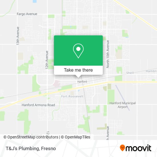 T&J's Plumbing map