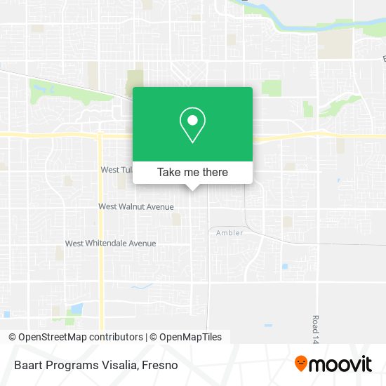 Baart Programs Visalia map