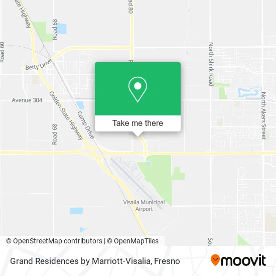 Mapa de Grand Residences by Marriott-Visalia