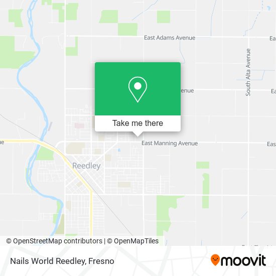 Mapa de Nails World Reedley