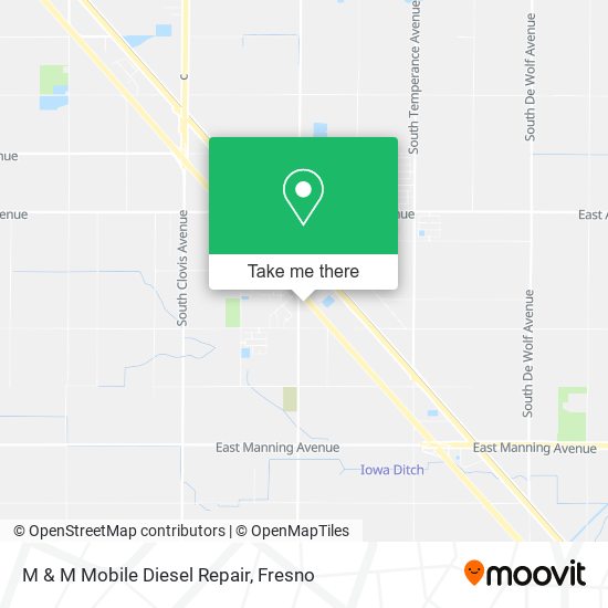 M & M Mobile Diesel Repair map