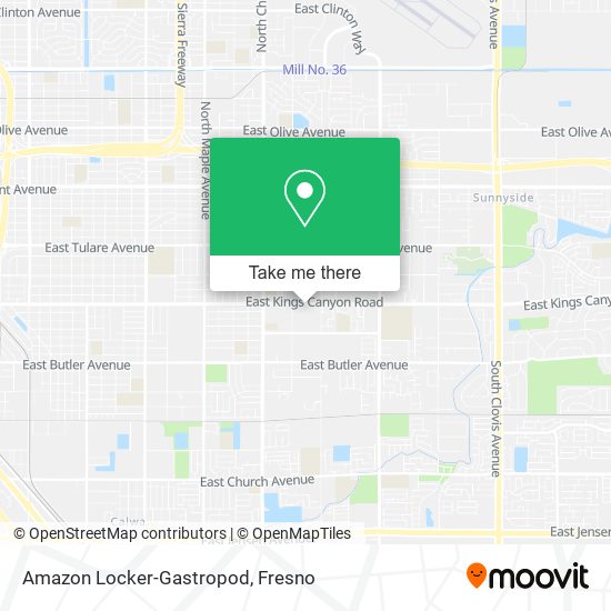 Mapa de Amazon Locker-Gastropod