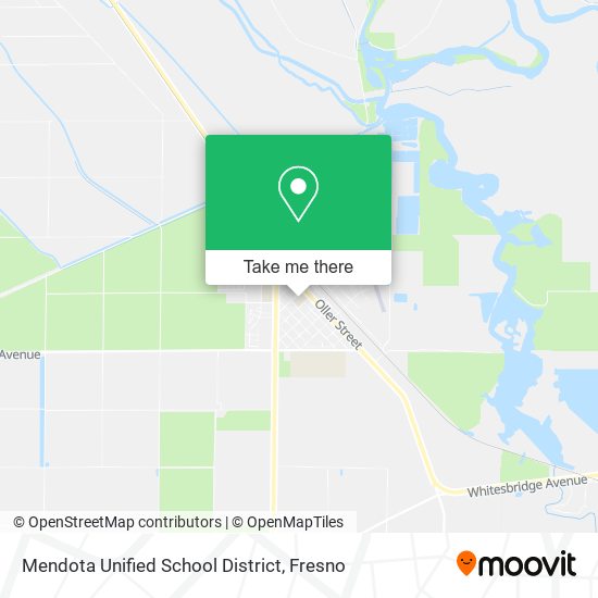 Mapa de Mendota Unified School District