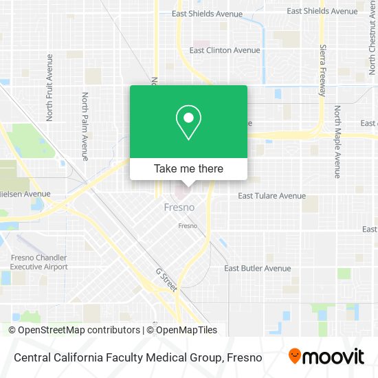 Mapa de Central California Faculty Medical Group