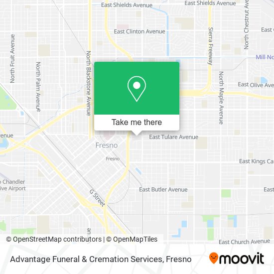 Mapa de Advantage Funeral & Cremation Services