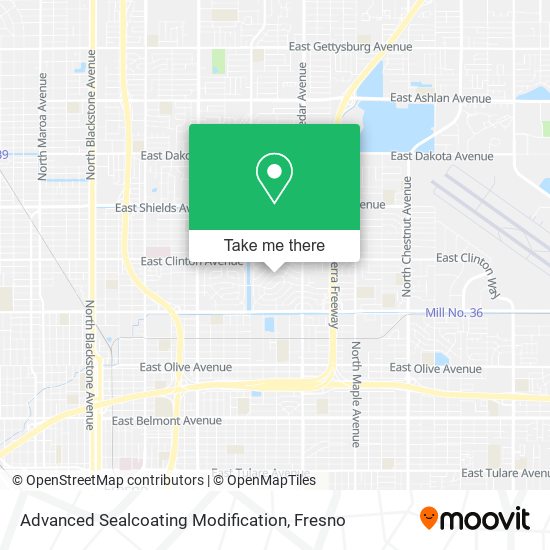 Advanced Sealcoating Modification map