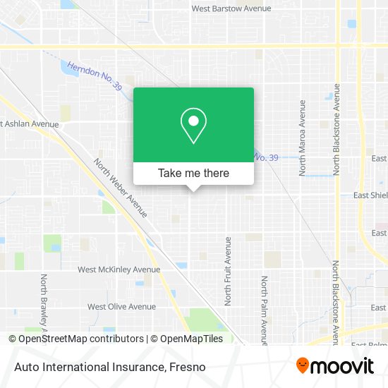 Auto International Insurance map