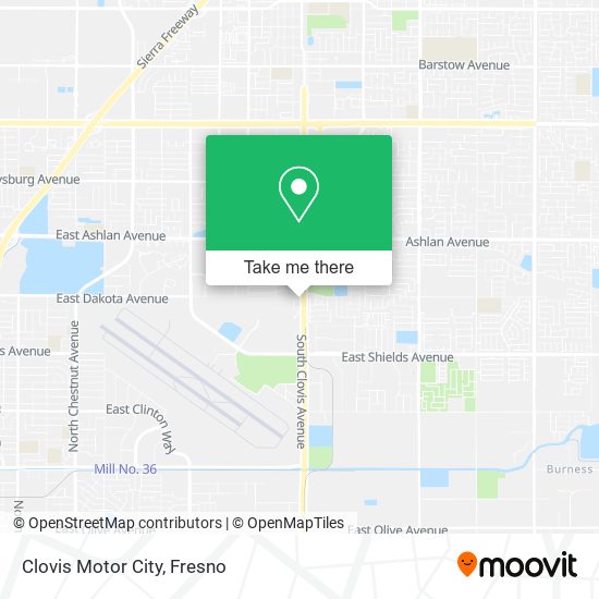 Mapa de Clovis Motor City