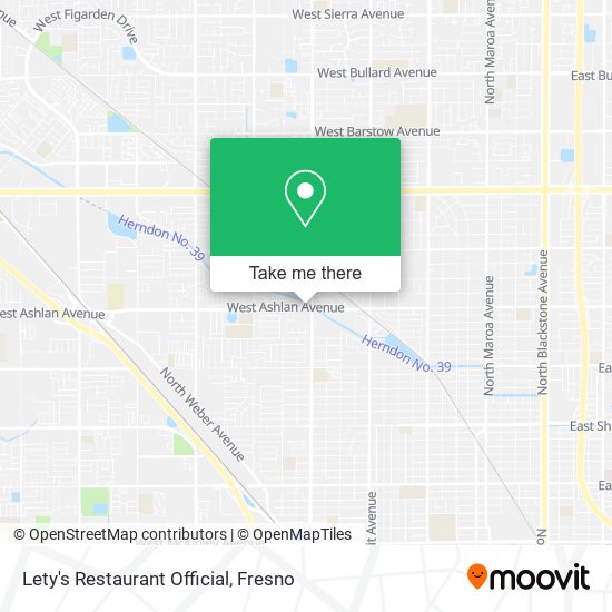 Lety's Restaurant Official map