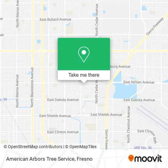 American Arbors Tree Service map