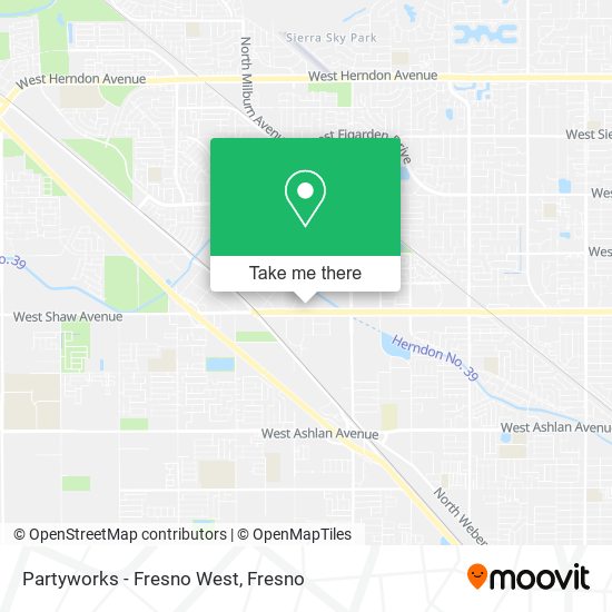 Partyworks - Fresno West map
