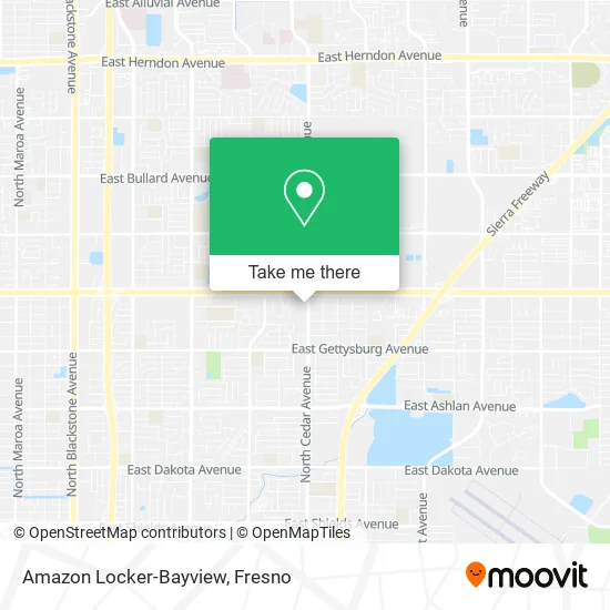 Amazon Locker-Bayview map