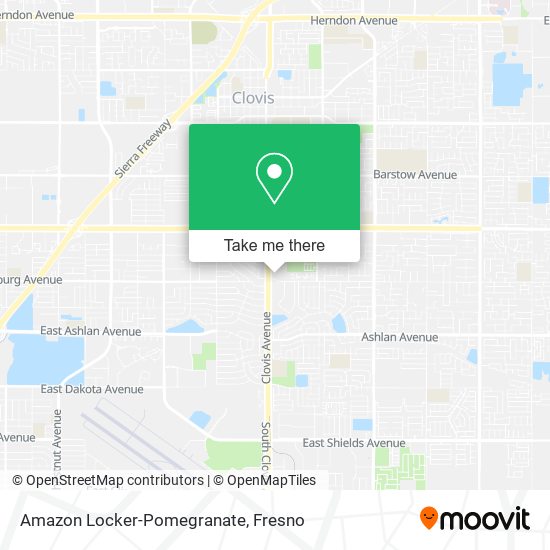 Mapa de Amazon Locker-Pomegranate