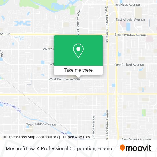 Moshrefi Law, A Professional Corporation map