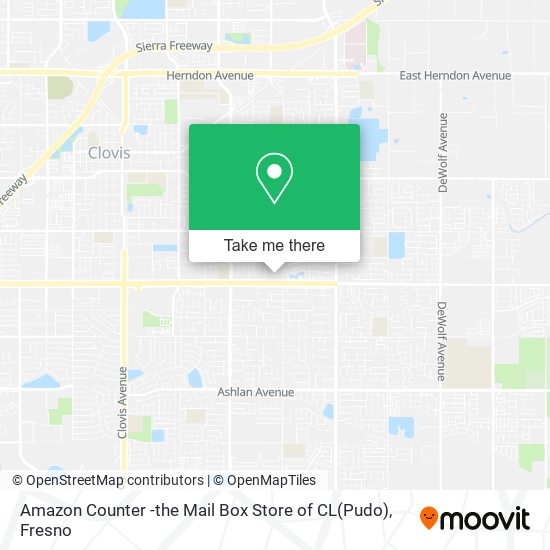 Amazon Counter -the Mail Box Store of CL(Pudo) map