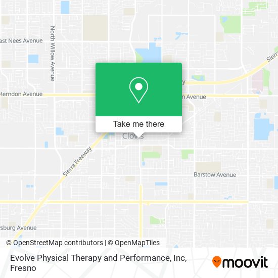 Mapa de Evolve Physical Therapy and Performance, Inc