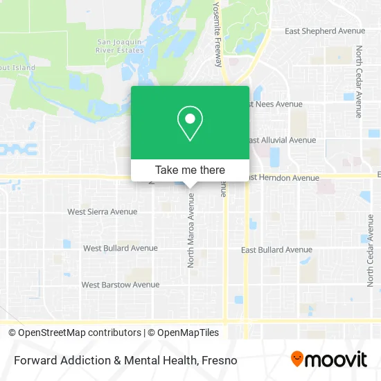 Forward Addiction & Mental Health map