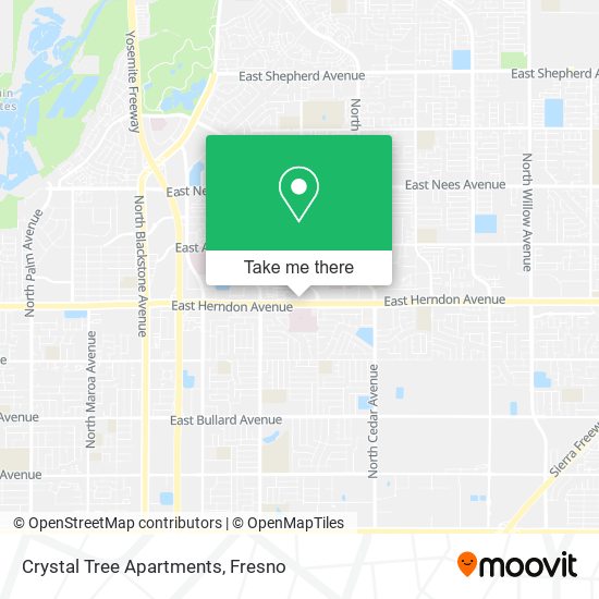 Mapa de Crystal Tree Apartments