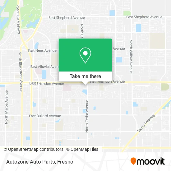 Autozone Auto Parts map