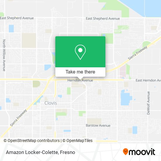 Amazon Locker-Colette map