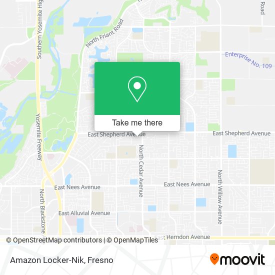 Amazon Locker-Nik map