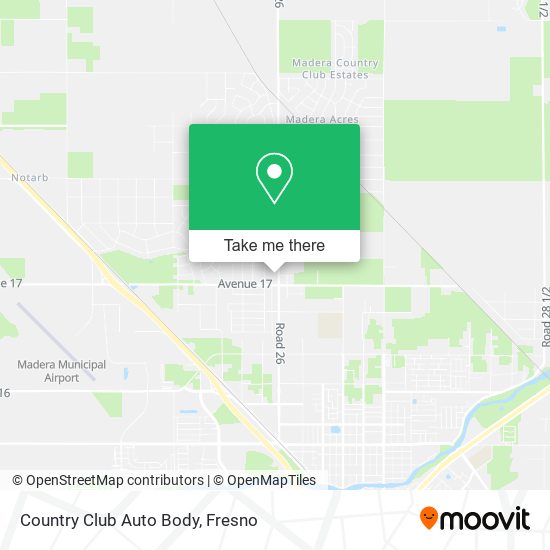 Country Club Auto Body map