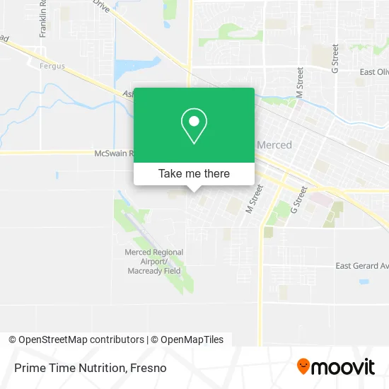 Prime Time Nutrition map