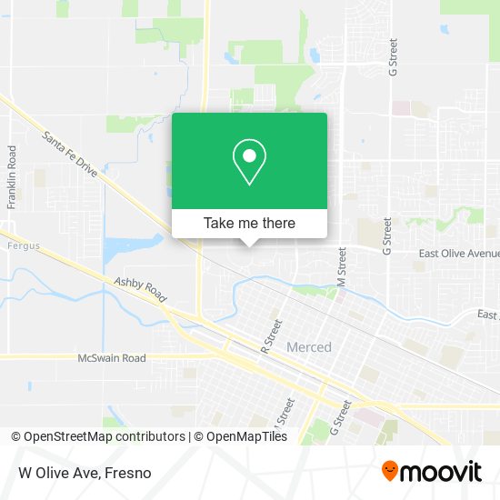 Mapa de W Olive Ave