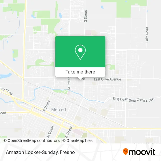 Amazon Locker-Sunday map