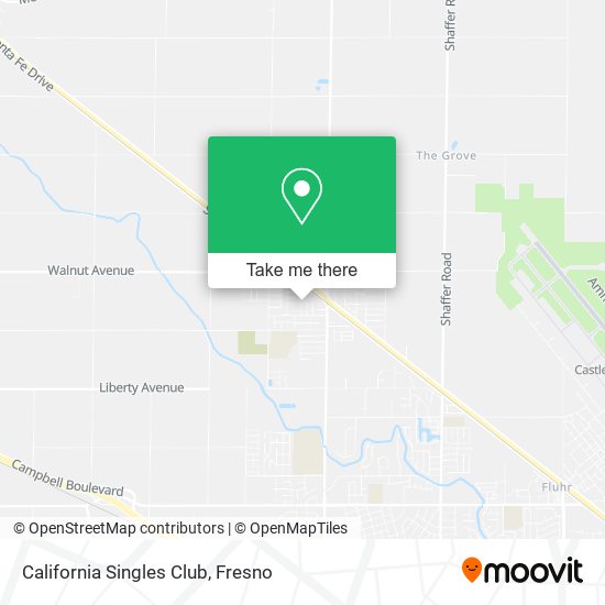 California Singles Club map