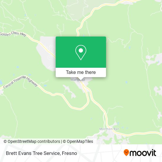 Mapa de Brett Evans Tree Service