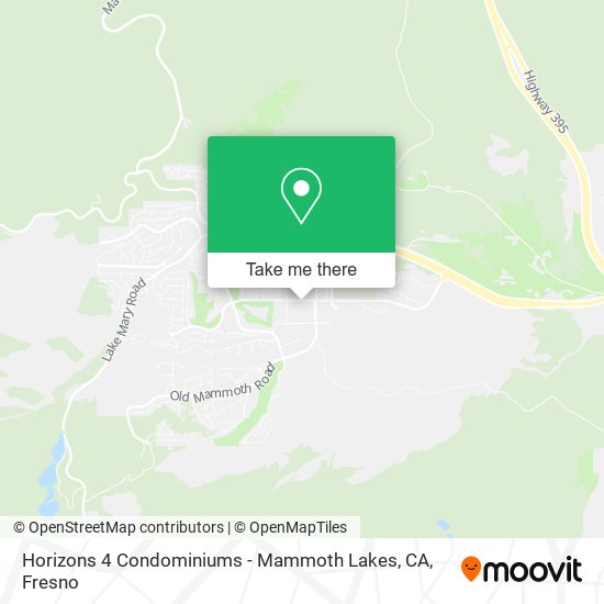 Horizons 4 Condominiums - Mammoth Lakes, CA map