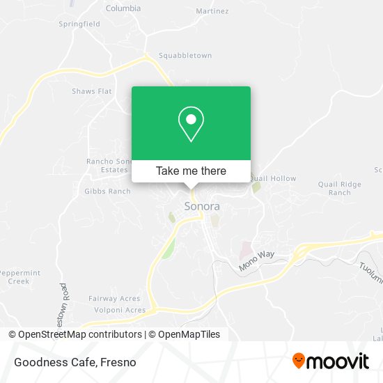 Mapa de Goodness Cafe