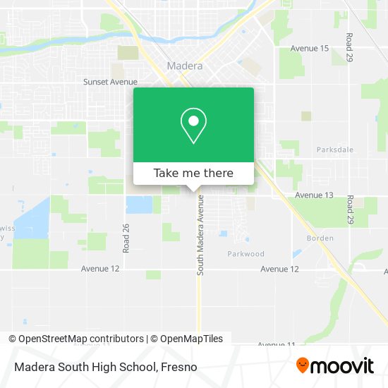 Madera South High School map