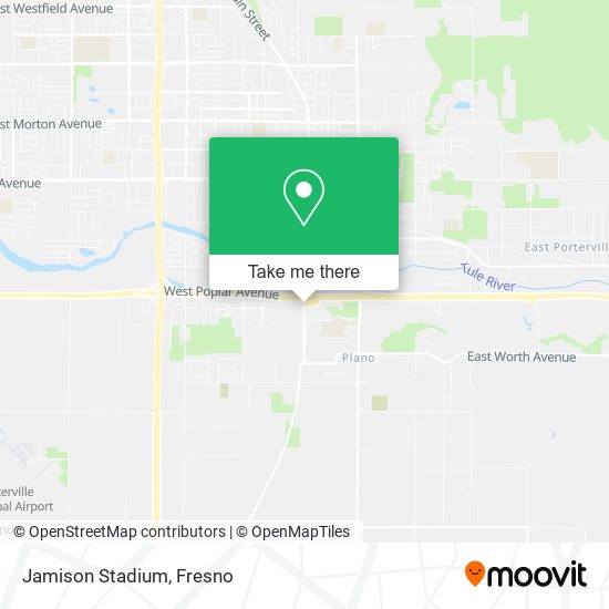 Jamison Stadium map