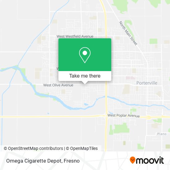 Omega Cigarette Depot map