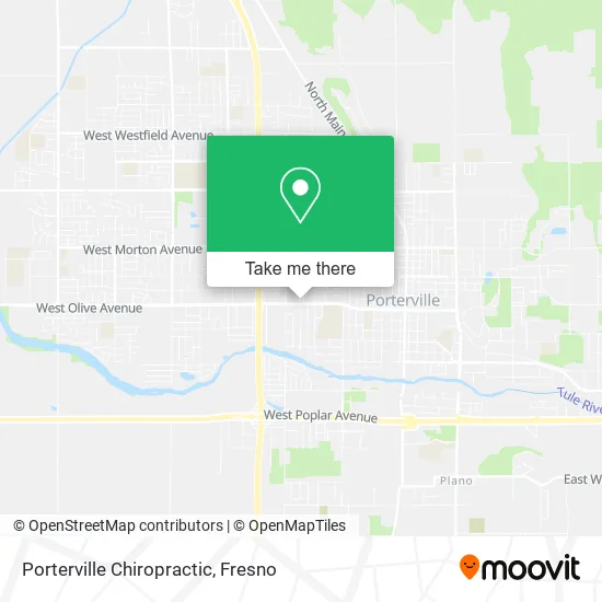 Porterville Chiropractic map