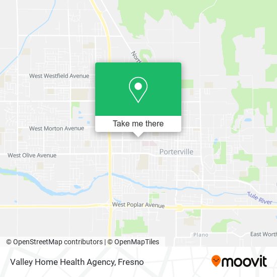 Valley Home Health Agency map
