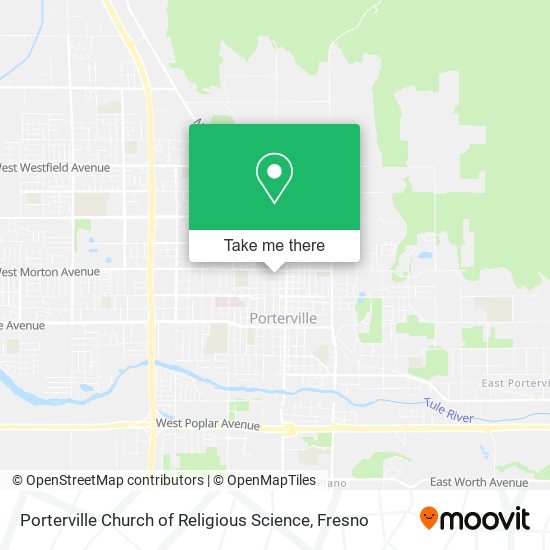 Porterville Church of Religious Science map