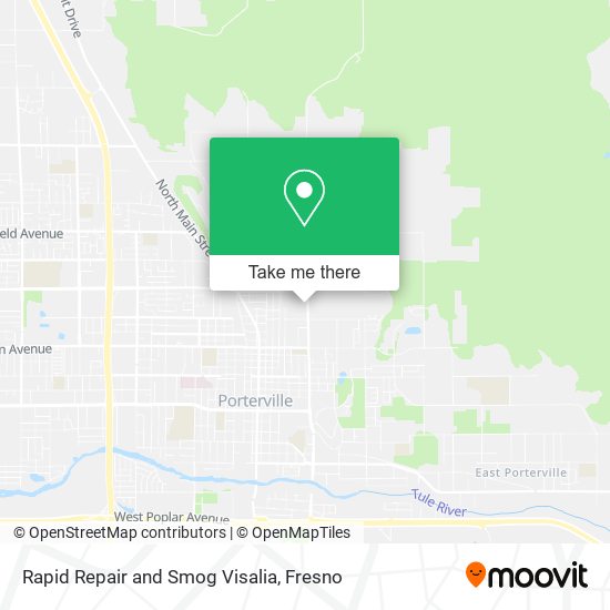 Mapa de Rapid Repair and Smog Visalia